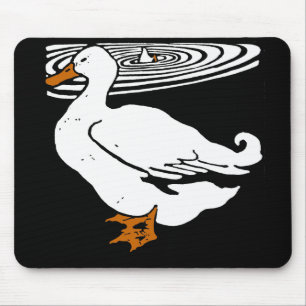 Victorian Woodcut Ducks Mousepad