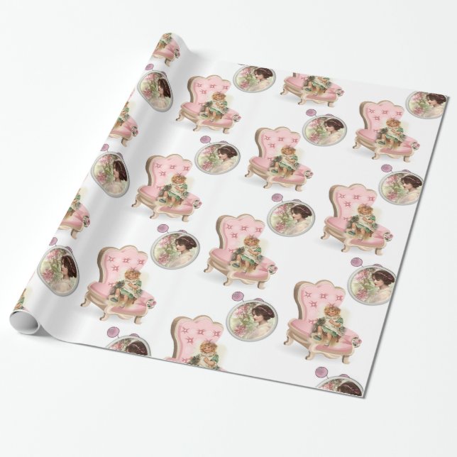 Victorian Wrapping Paper (Unrolled)