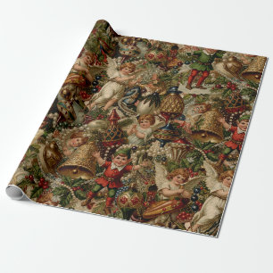 Victorian Yuletide Abundance Wrapping Paper