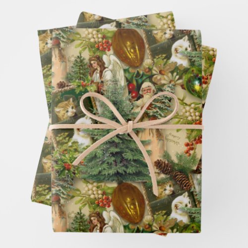 Victorian Yuletide Splendor  Wrapping Paper Sheets