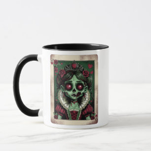 Victorian Zombie Queen of Hearts Mug