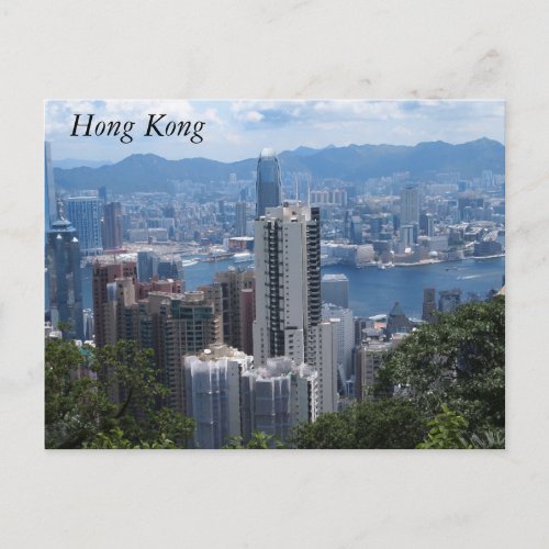 Victorias Peak in Hong Kong Postcard