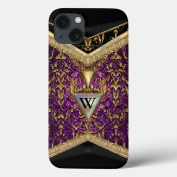 Victoria's Pretty Marshwell  Monogram Iphone 13 Case by LiquidEyes at Zazzle