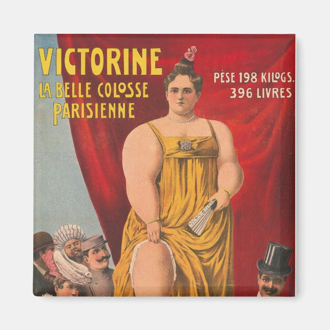 Victorine, The Beautiful Parisian Large Woman Magnet (Front)