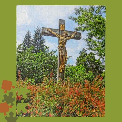 Victorious Christ Bronze Sculpture Winter Park FL Jigsaw Puzzle