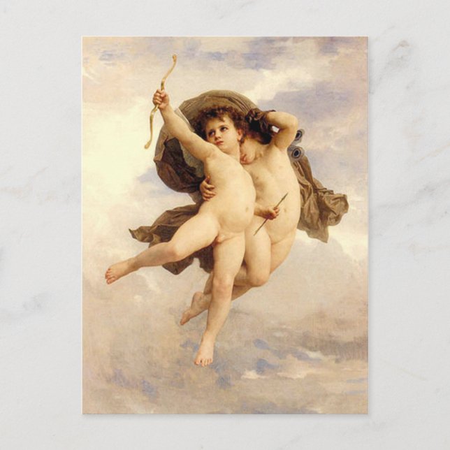 Victorious Love by Bouguereau Postcard (Front)