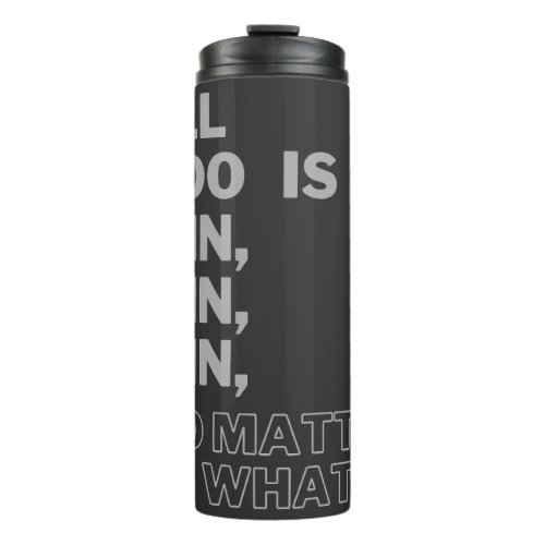 Victorious Mindset Quote Thermal Tumbler