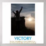 Victory Demotivational Poster at Zazzle