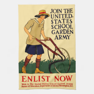 Victory Garden Kitchen Towel