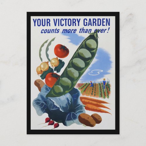 Victory Garden Postcard