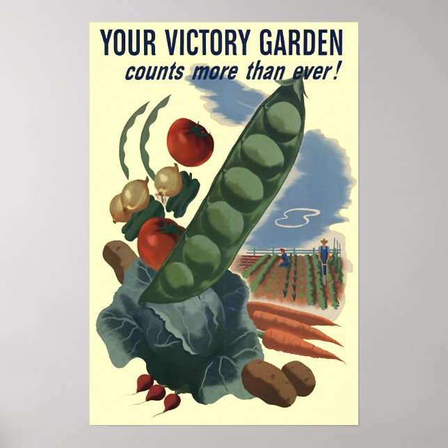 Victory Garden Vintage Poster (Front)