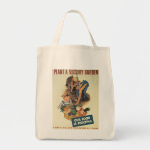 Victory Garden World War 2 Tote Bag