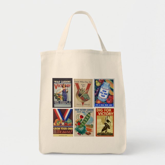Victory Gardens Unite! Tote Bag (Front)