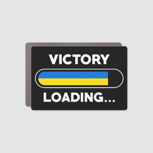 Victory Loading Ukraine flag Car Magnet