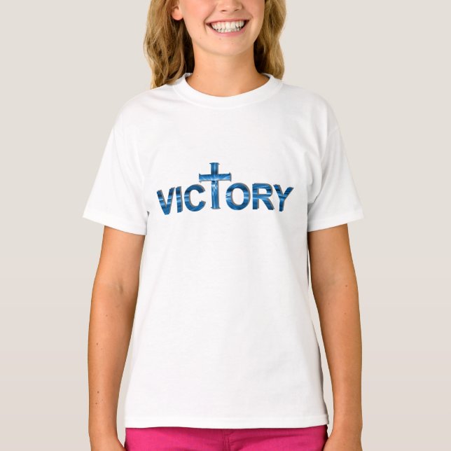 Victory Ombre bleu. T-Shirt (Front)