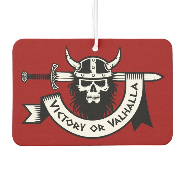 Victory or Valhalla Viking Air Freshener (Front)