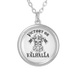 Victory or Valhalla - Viking Axe Silver Plated Necklace
