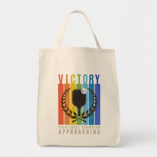 Victory Pickleball Champion Approaching  Tote Bag