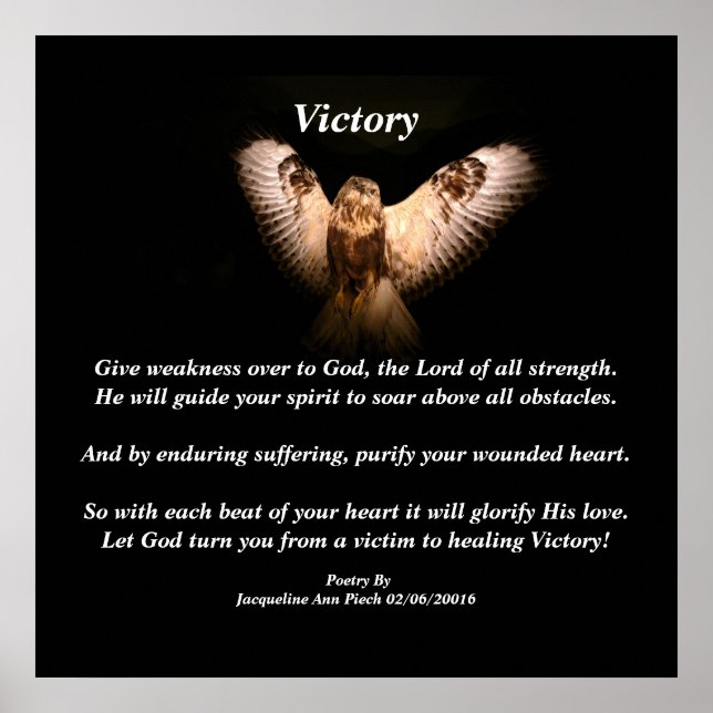 Victory Poetry Poster (Front)
