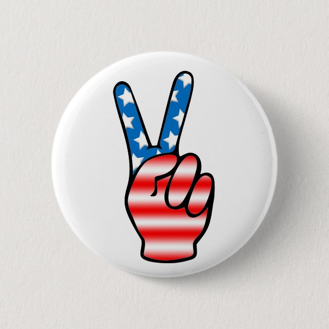 Victory (Red, White & Blue) Button (Front)