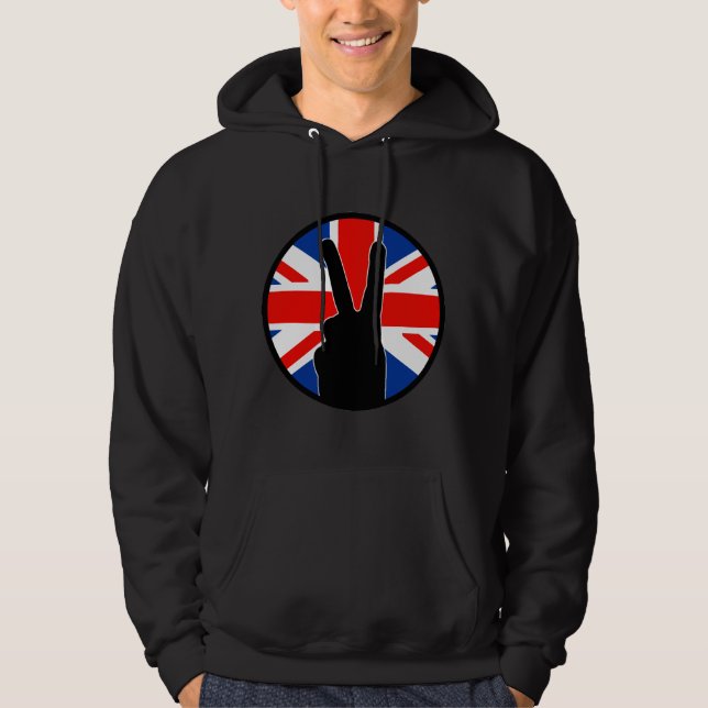 Victory Sign (British) Hoodie (Front)