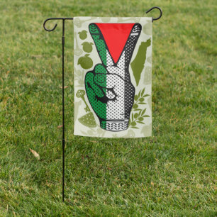 Victory Sign Hand Resistance Red Triangle Symbol