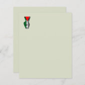 Victory Sign Hand Resistance Red Triangle Symbol (Front/Back)