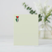 Victory Sign Hand Resistance Red Triangle Symbol (Standing Front)