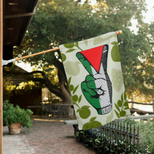 Victory Sign Hand Resistance Red Triangle Symbol