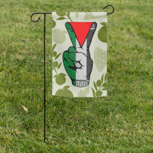 Victory Sign Hand Resistance Red Triangle Symbol