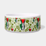 Victory Sign Hand Resistance Red Triangle Symbol Bowl<br><div class="desc">Victory Sign Hand with Palestinian Resistance Red Triangle Symbol and Keffiyeh Design Pattern. Original Vector graphic Art Copyright BluedarkArt TheChameleonArt.</div>