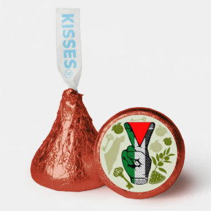 Victory Sign Hand Resistance Red Triangle Symbol Hershey®'s Kisses®