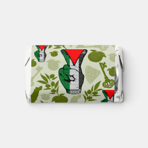 Victory Sign Hand Resistance Red Triangle Symbol Hershey's Miniatures