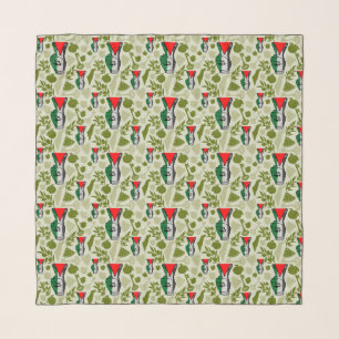 Victory Sign Hand Resistance Red Triangle Symbol Scarf