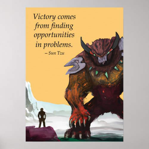 Victory _ Success Hustle Motivational Poster