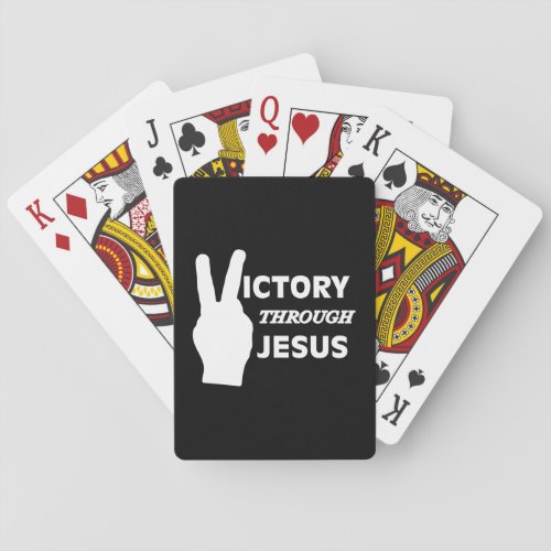 Victory through Jesus Playing Card Deck