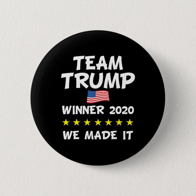 Victory Trump President Election Celebration  Button (Front)