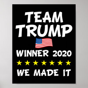 Victory Trump President Election Celebration  Poster