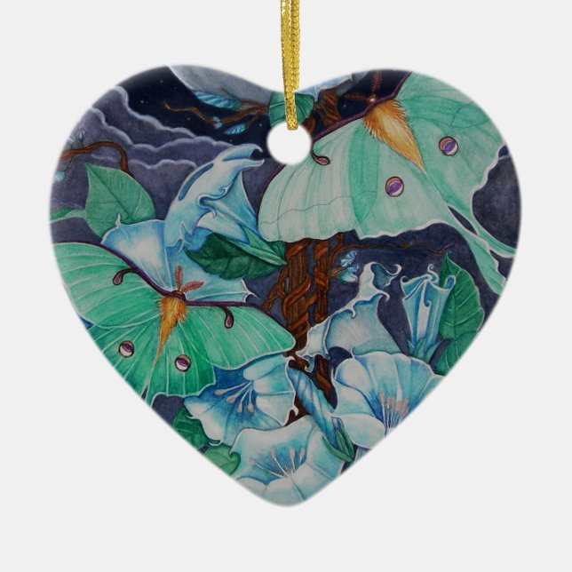 Vida de la Luna Ceramic Ornament (Front)