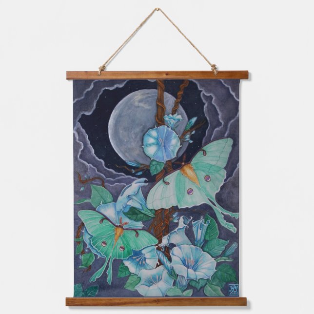 Vida de la Luna Hanging Tapestry (Front)
