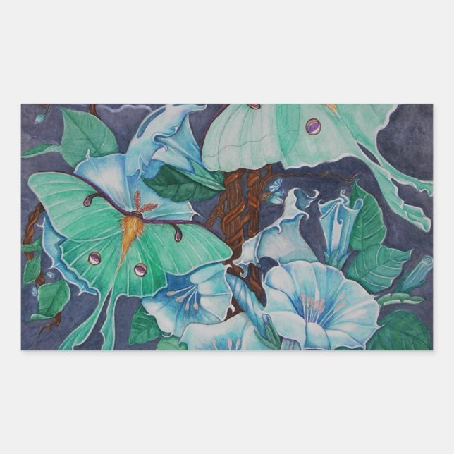 Vida de la Luna Rectangular Sticker (Front)