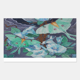 Vida de la Luna Rectangular Sticker