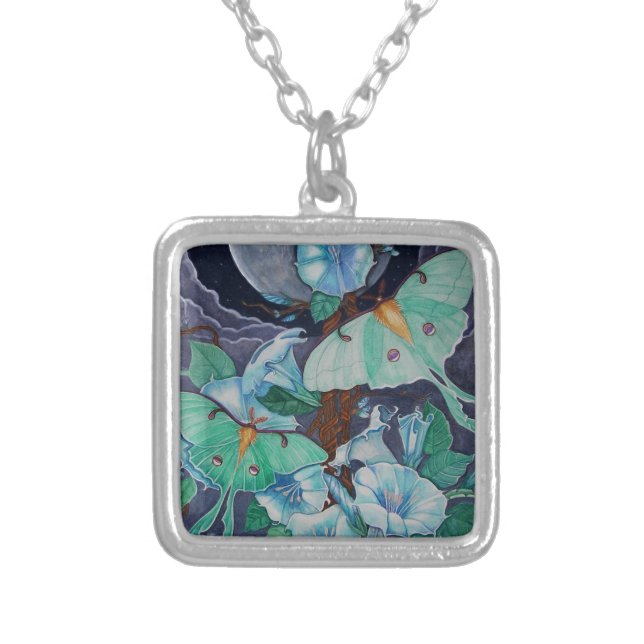 Vida de la Luna Silver Plated Necklace (Front)