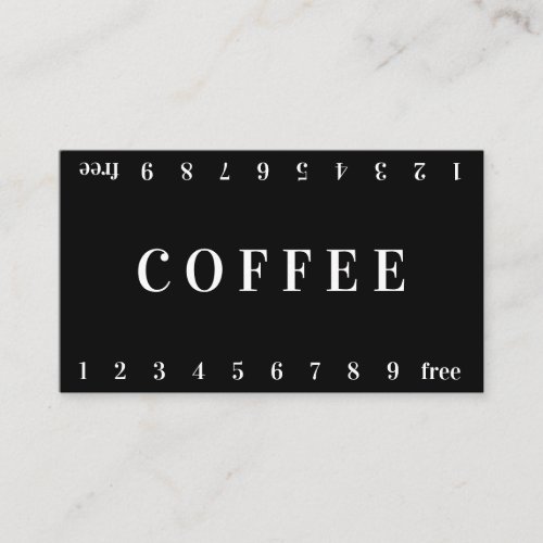 Vida Double Number Loyalty Coffee Punch_Card