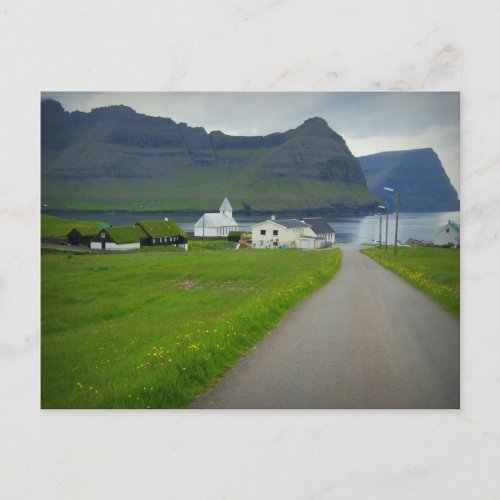 Vidareidi Faroe Islands Postcard