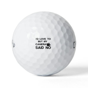 VIDEO CAMERA GOLF BALLS