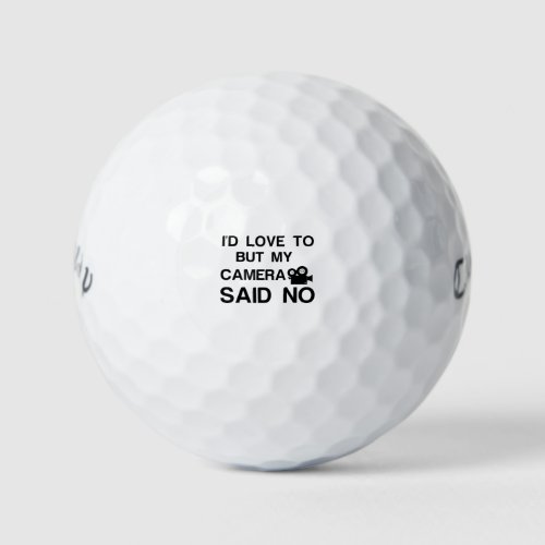 VIDEO CAMERA GOLF BALLS