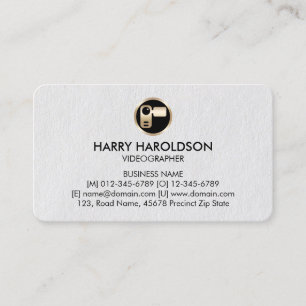 Video Camera Icon Videographer Business Card