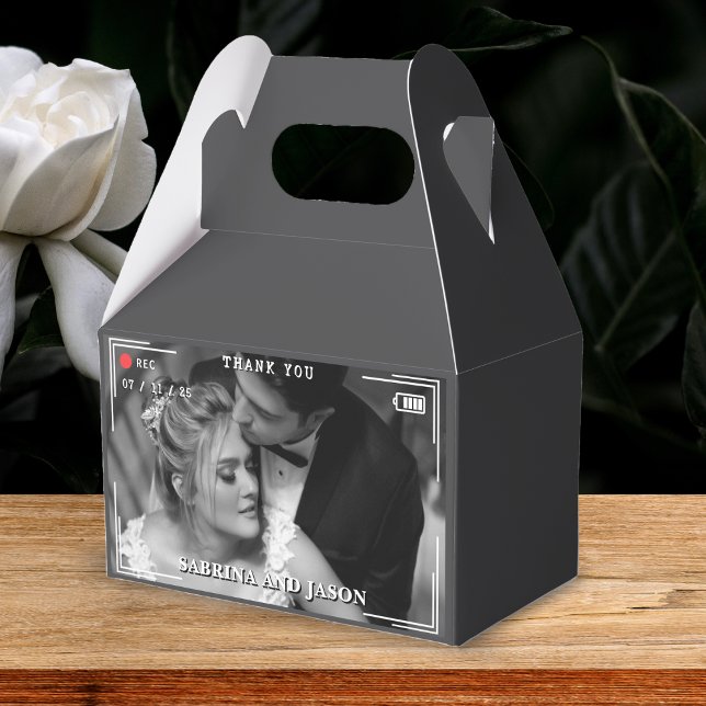 Video Camera Photo Wedding Favor Boxes (Creator Uploaded)