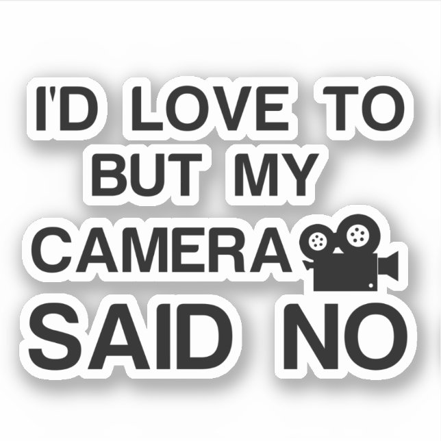 VIDEO CAMERA STICKER (Front)